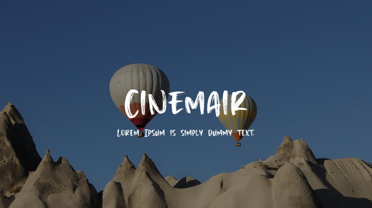 Cinemair Font