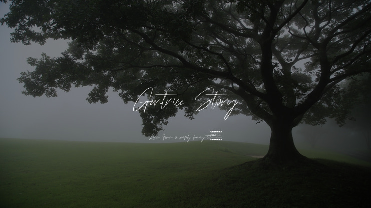 Gentrice Story Font