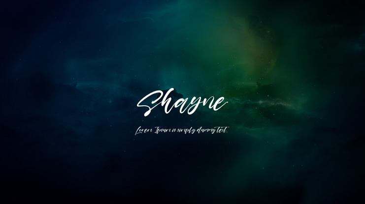 Shayne Font