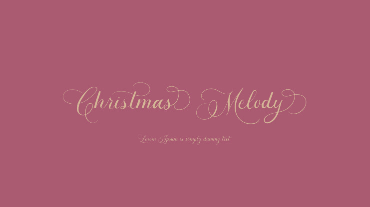 Christmas Melody Font