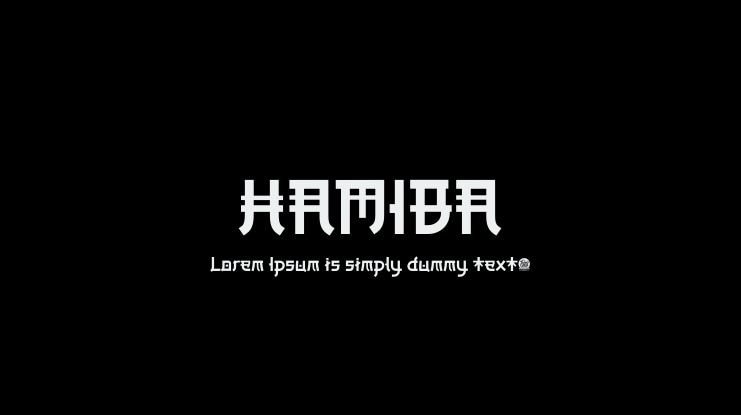 HAMIBA Font Family