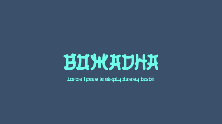 BOMADHA Font