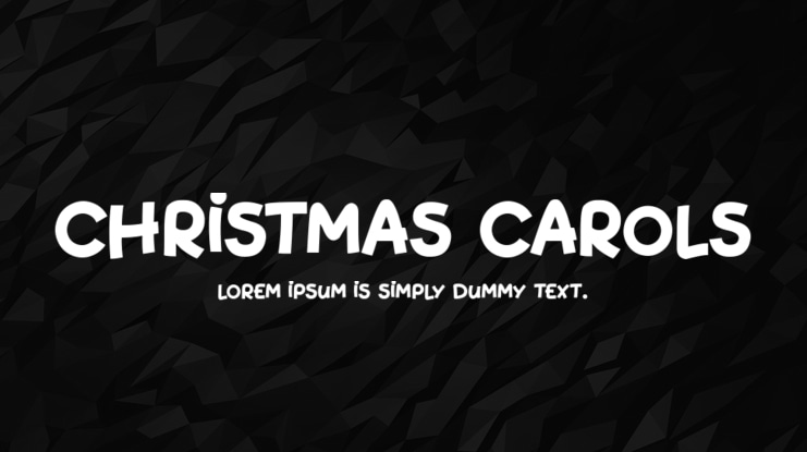 Christmas Carols Font Family