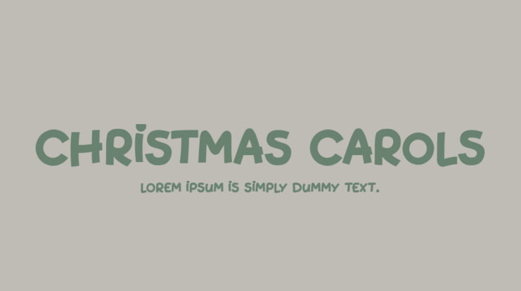 Christmas Carols Font Family