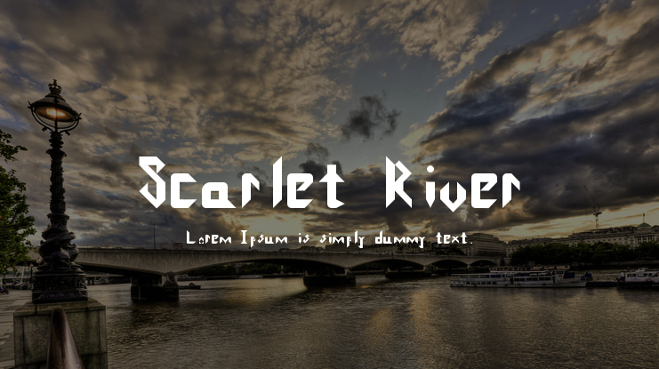 Scarlet River Font