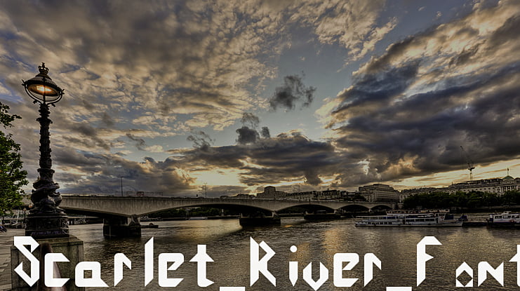 Scarlet River Font