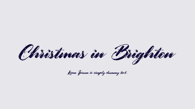 Christmas in Brighton Font