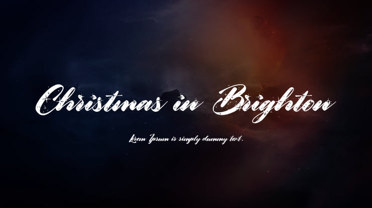 Christmas in Brighton Font