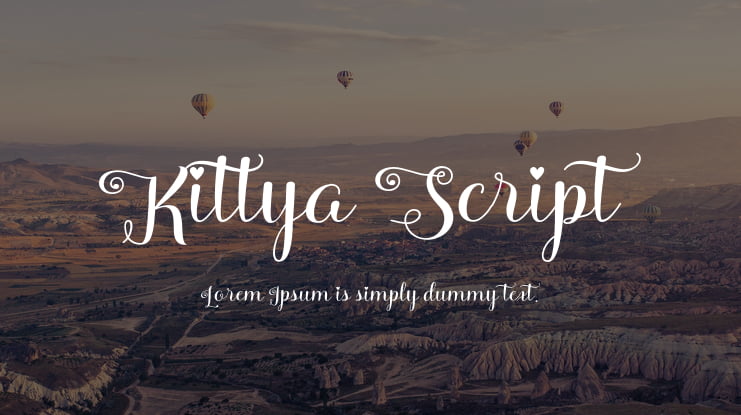 Kittya Script Font