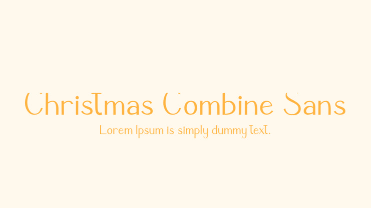 Christmas Combine Sans Font Family