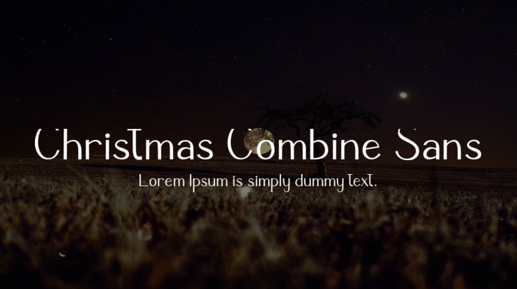Christmas Combine Sans Font Family