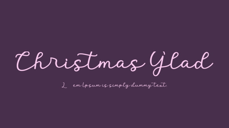 Christmas Glad Font