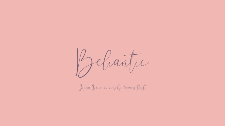 Beliantic Font