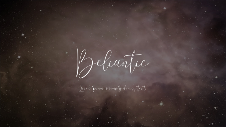 Beliantic Font