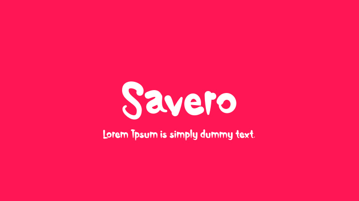 Savero Font