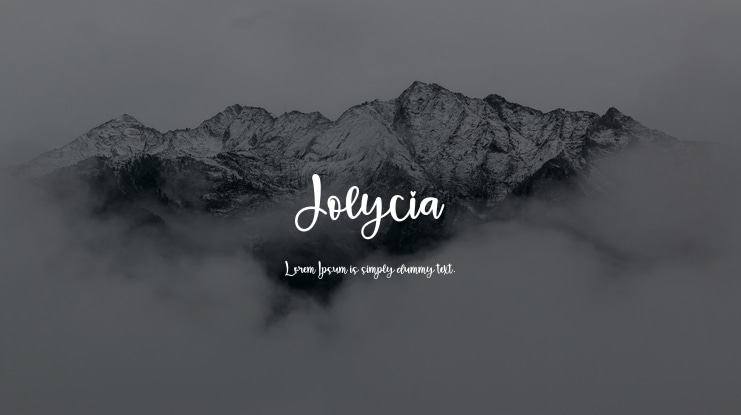 Jolycia Font