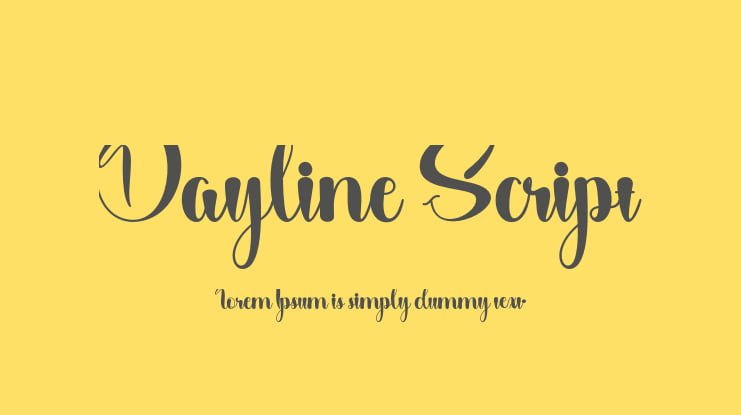 Dayline Script Font