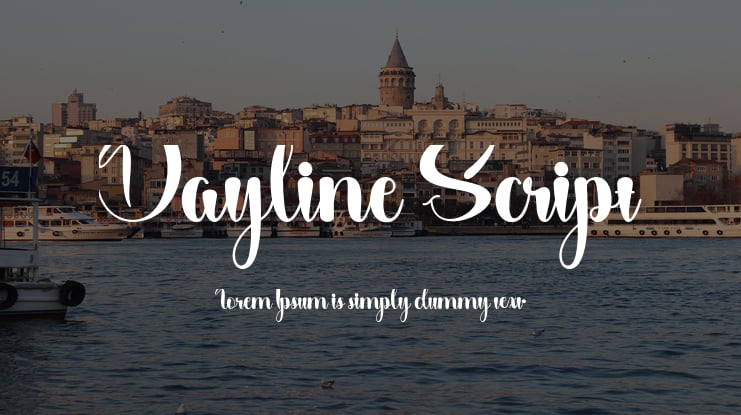 Dayline Script Font