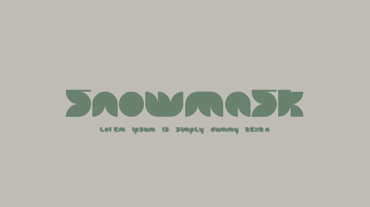 Snowmask Font
