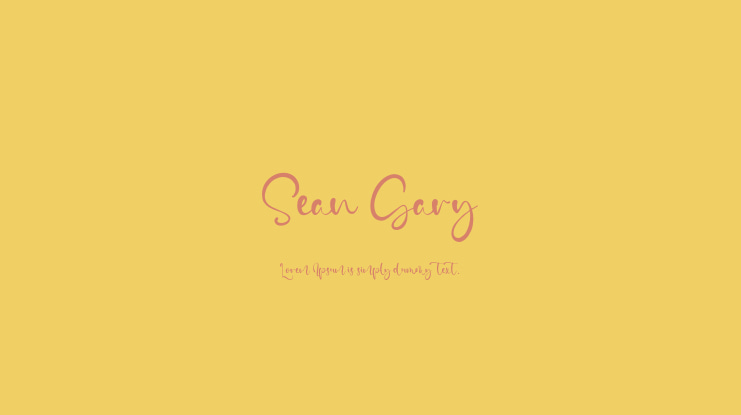 Sean Gary Font