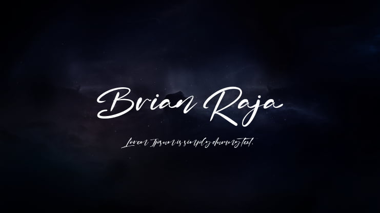 Brian Raja Font