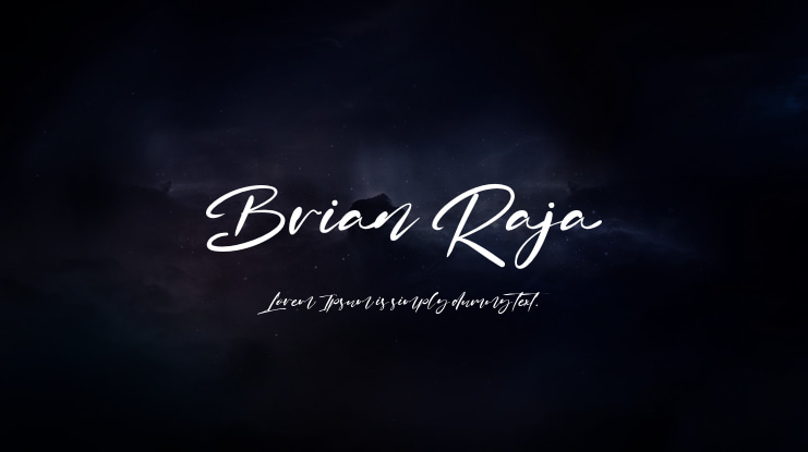 Brian Raja Font