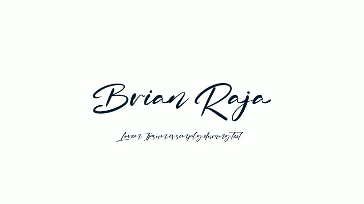 Brian Raja Font