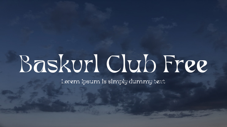 Baskvrl Club Free Font
