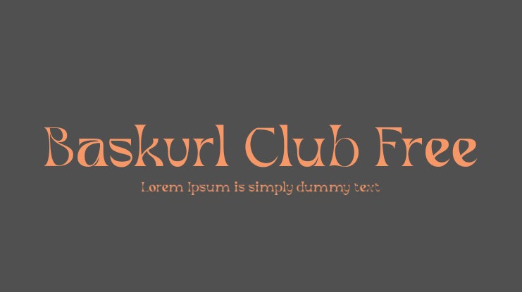 Baskvrl Club Free Font