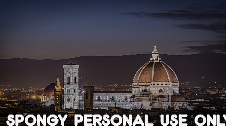 Spongy PERSONAL USE ONLY Font Family