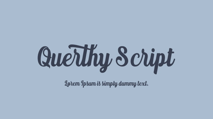 Querthy Script Font