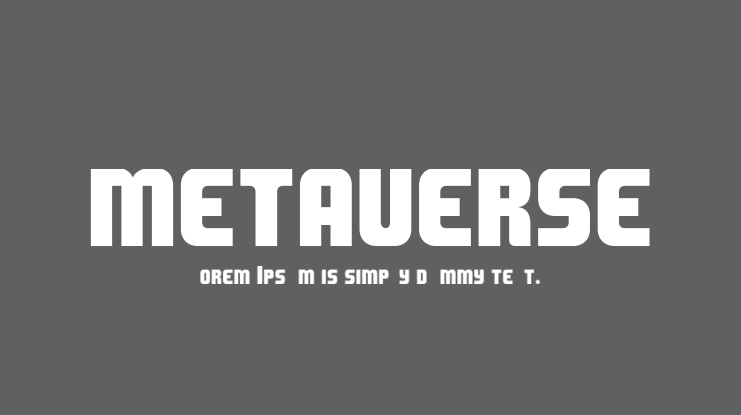 METAVERSE Font