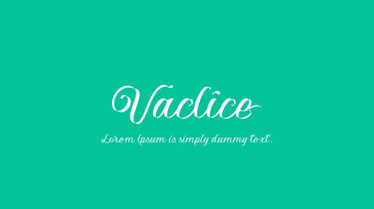 Vaclice Font