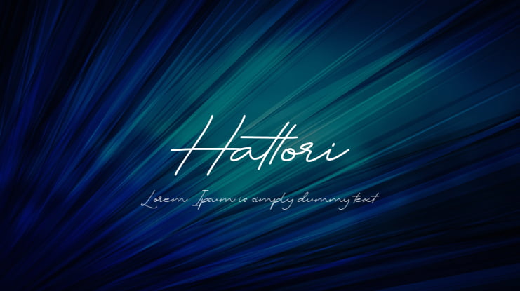 Hattori Font : Download Free for Desktop & Webfont