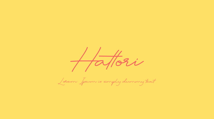 Hattori Font