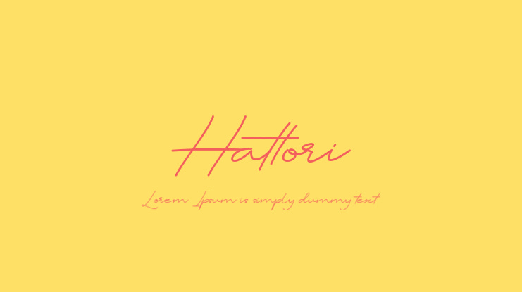 Hattori Font