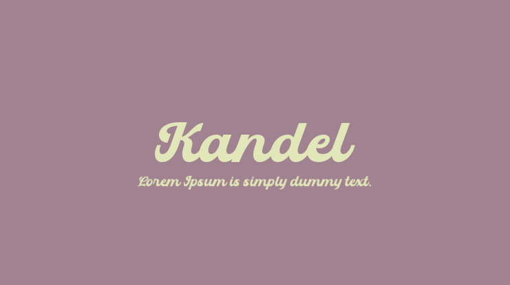 Kandel Font