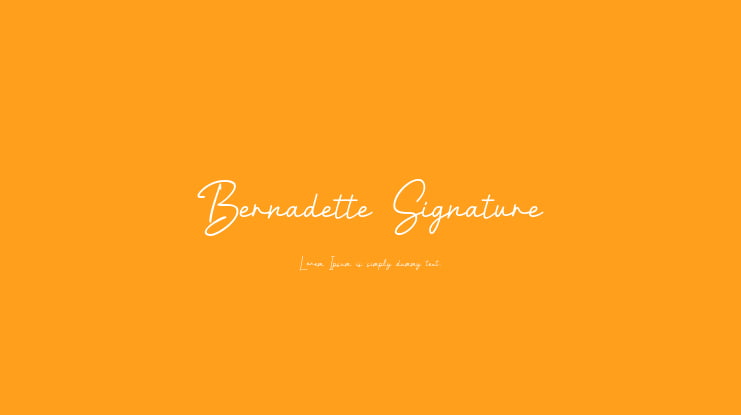 Bernadette Signature Font