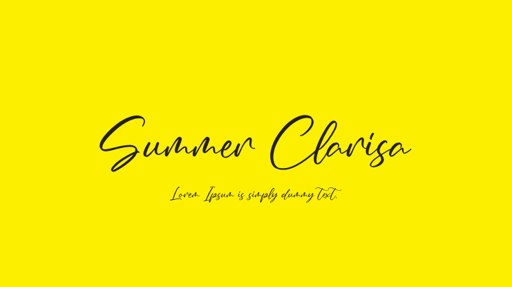 Summer Clarisa Font