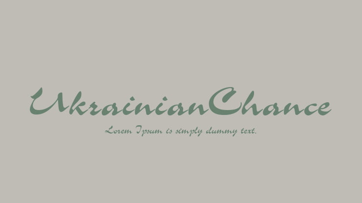 UkrainianChance Font