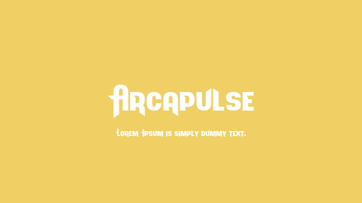 Arcapulse Font
