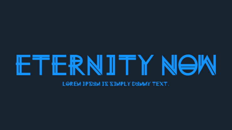 Eternity Now Font