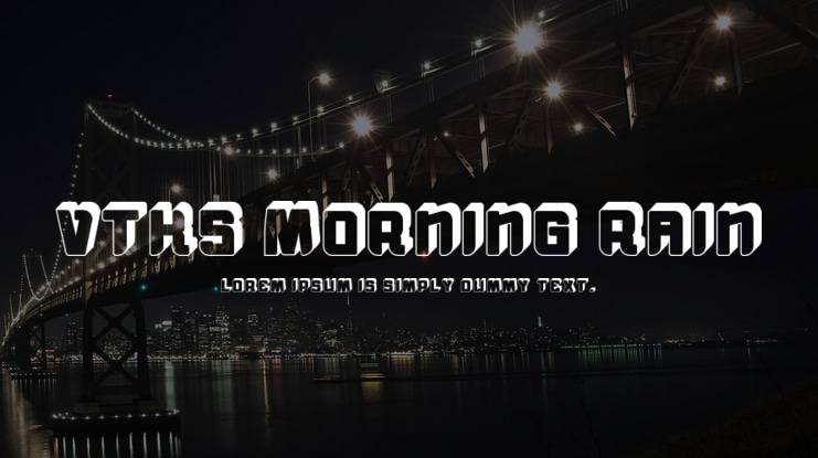 VTKS Morning Rain Font Family