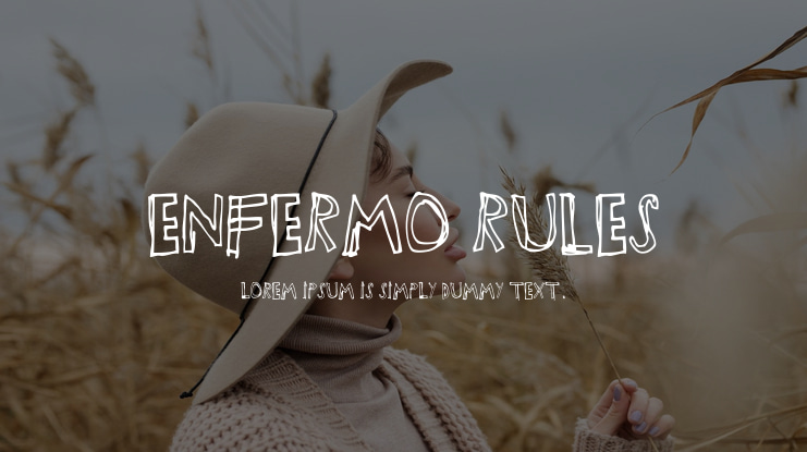 Enfermo Rules Font