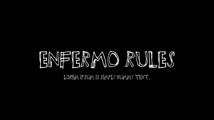 Enfermo Rules Font