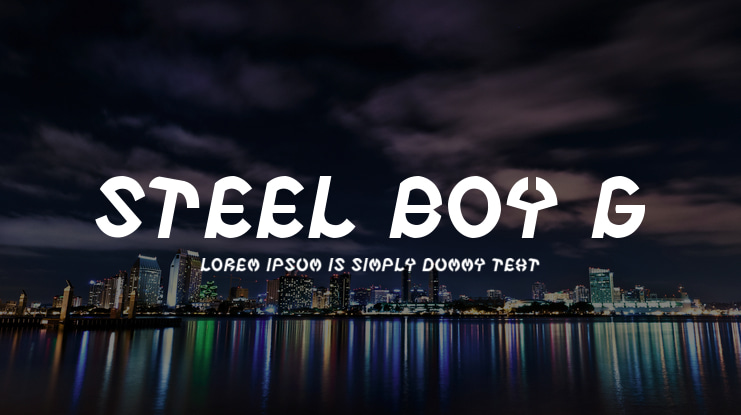 Steel Boy G Font