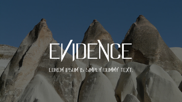 Evidence Font