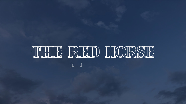 THE RED HORSE Font