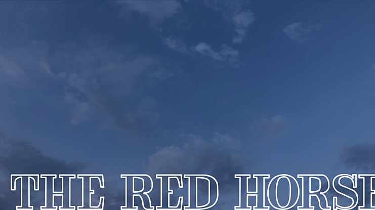 THE RED HORSE Font