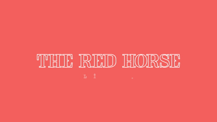 THE RED HORSE Font
